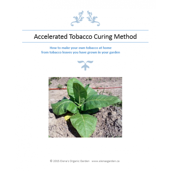 Accelerated Tobacco curing method, booklet