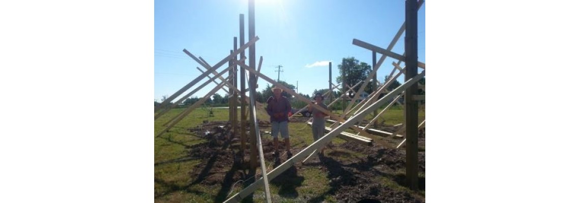Pole Barn construction commenced