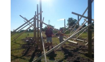Pole Barn construction commenced